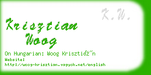 krisztian woog business card